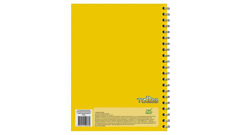 Cuaderno Nottas Espiral Dibujo Surtido Color-100 Hojas