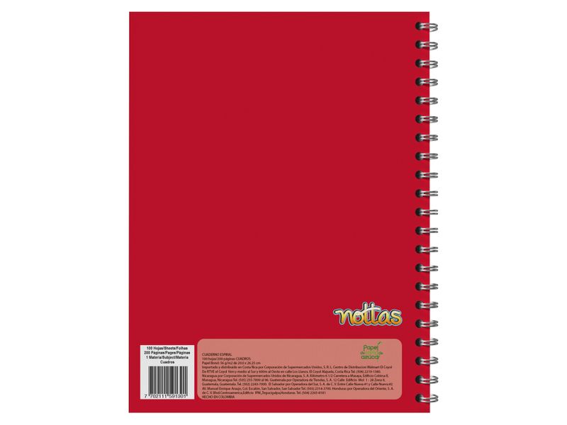 Cuaderno-Espiral-100-Hojas-Cuadros-Solidos-Rojo-2-14623
