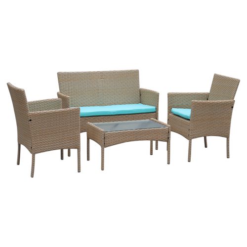 Set De Sala Mainstays, De Rattan, 4 Piezas