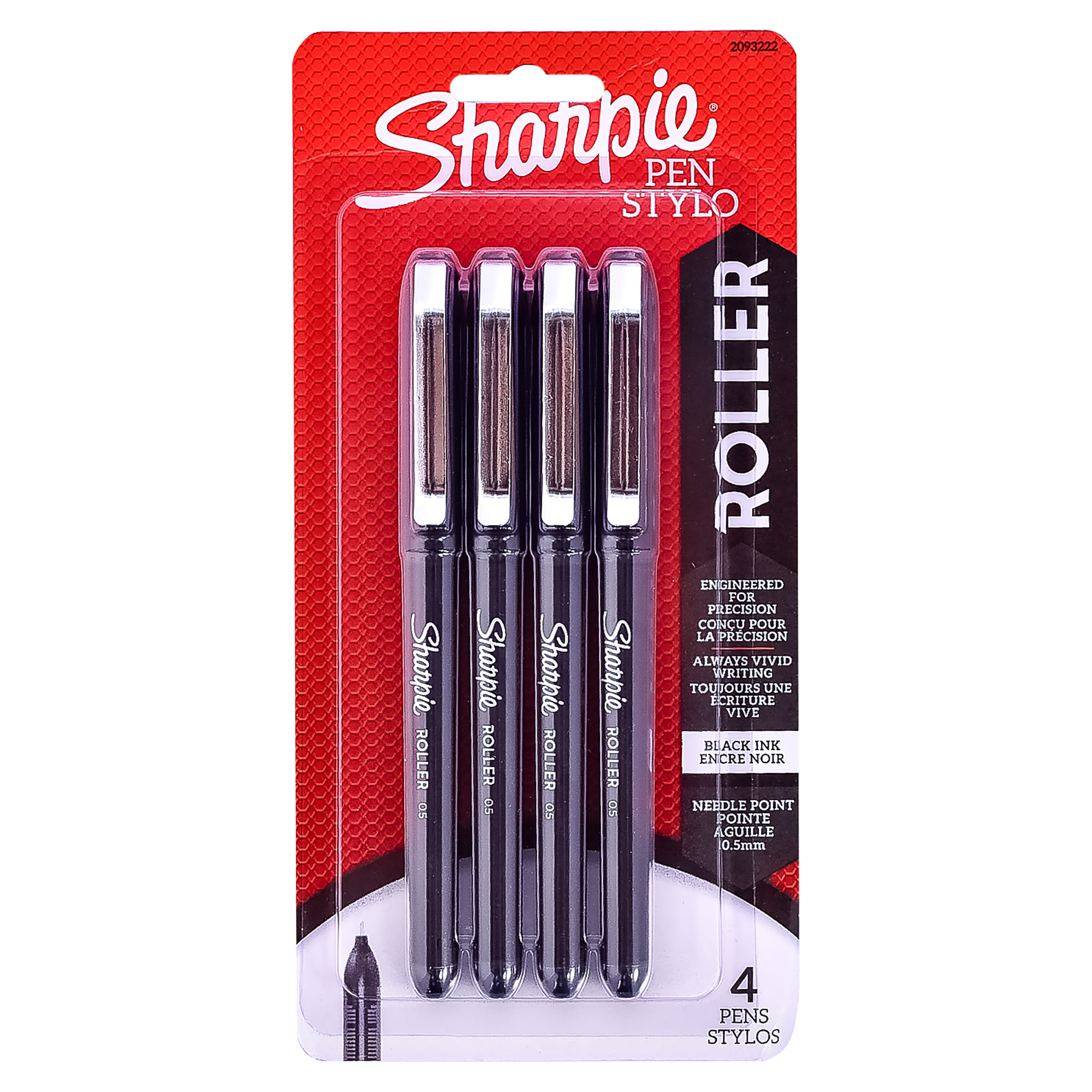 Boligrafo-Sharpie-Roller-Color-Negro-4-Unidades-1-13728