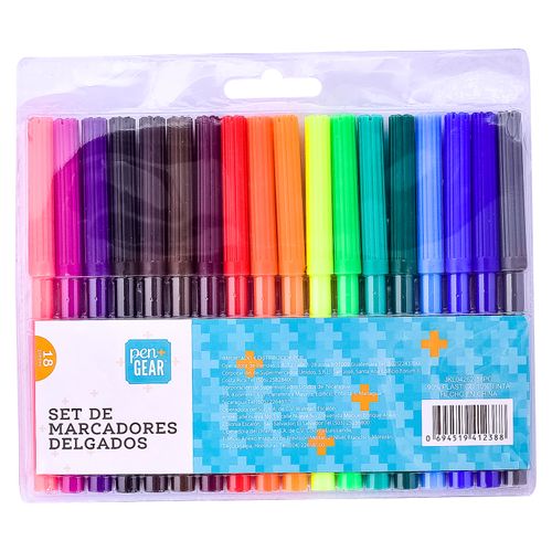 Marcadores Pen Gear De Colores-18 Piezas