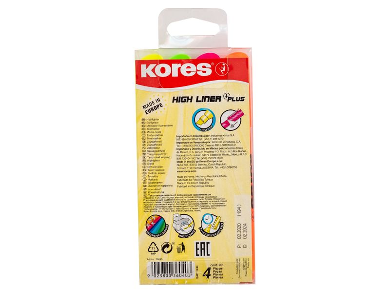 Marcadores-Fluorescente-Kores-Higliner-4-Piezas-2-14818