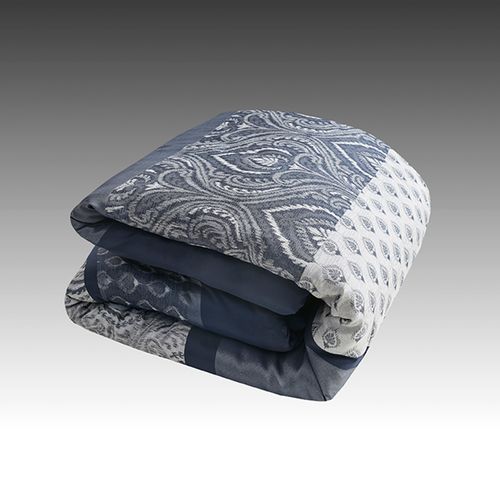 Edredón Better Homes & Gardens Jacquard King Azul -5 Piezas