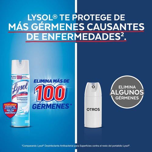 Aerosol Desinfectante  Lysol Crisp Linen - 538gr
