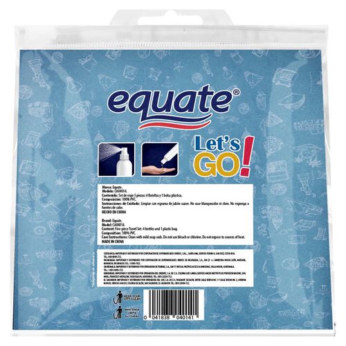 Eq Set De Viaje Rb 4 Botellas 1Bols 5Ea