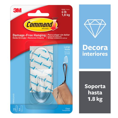Gancho Transparente Command® Grande