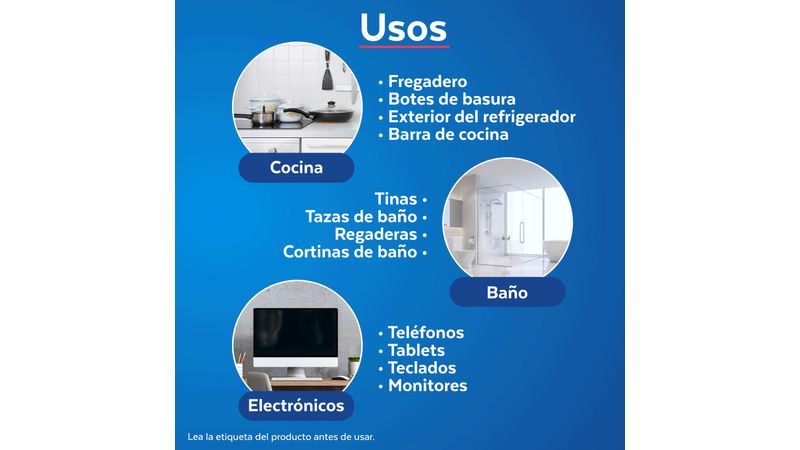 Toallitas desinfectantes multi-superficies Lysol Frescura marina x 36 uds -  Sergio Perfumerias