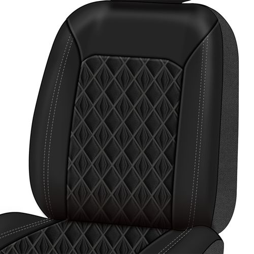 Funda Para Asiento Auto Drive Color Negro Con Diseño