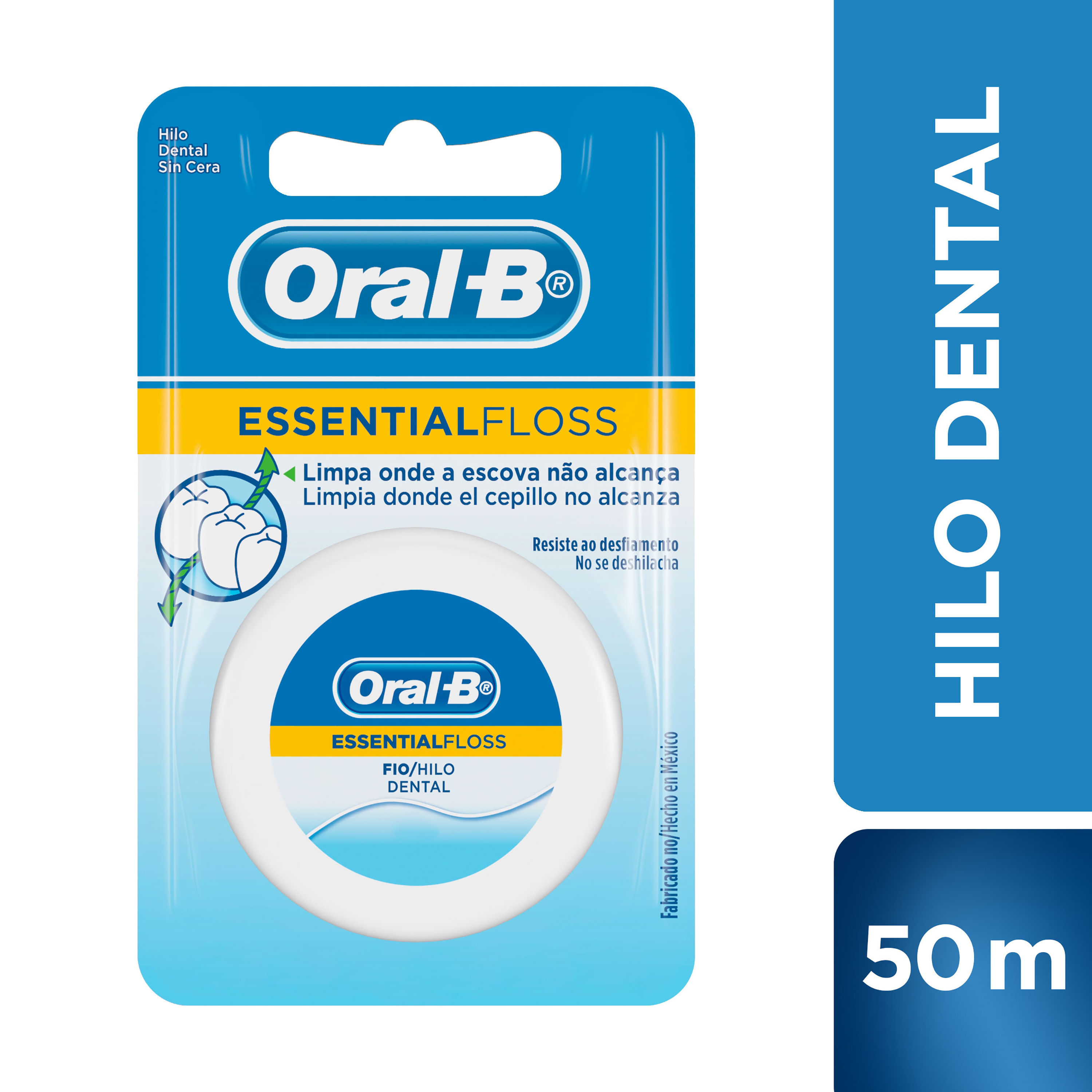 Hilo Oral B Dental Cera Con Fluor 1 Und