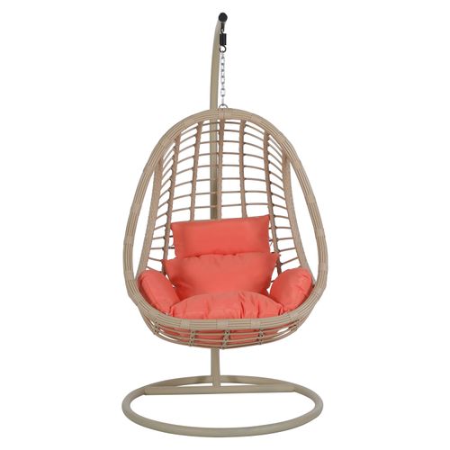Silla Mainstays Tipo Nido Ratan Con Cojin Grande
