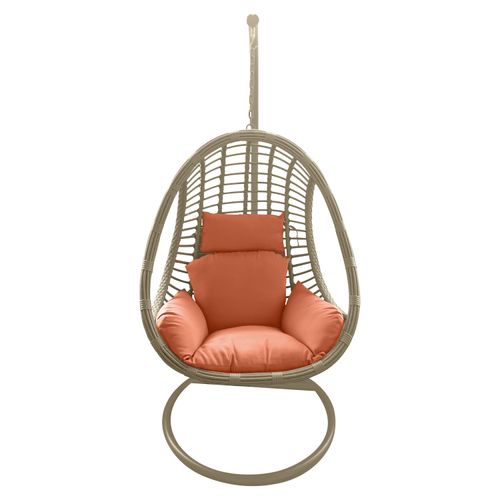 Silla Mainstays Tipo Nido Ratan Con Cojin Grande