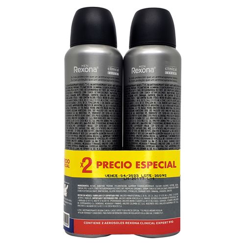 Desodorante Rexona Aerosol Men Clinic Clean 2u - 300ml