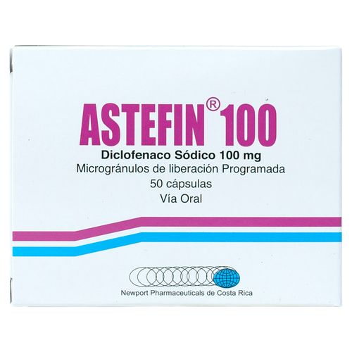 Astefin  Newport Capsula 100 Mg X 50  -Precio indicado por Unidad-