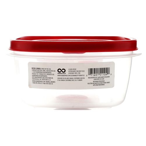 Hermetico Rubbermaid Easy Find Lids Cuadrado -1.2Lt