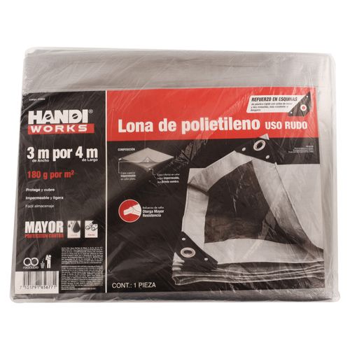 Lona De Polietileno De Uso Rudo 3M X 4M