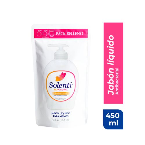 Jabón Liq Solenti Antibacterial 450Ml