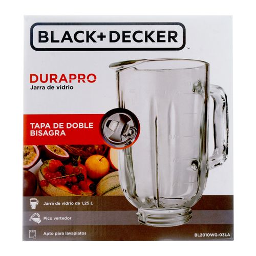 Jarra Black & Decker de vidrio para licuadora capacidad 42 oz