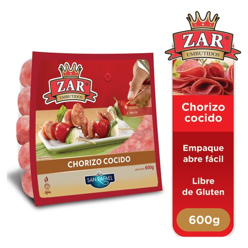 Chorizo Precocido Zar, Libre De Glúten - 600g