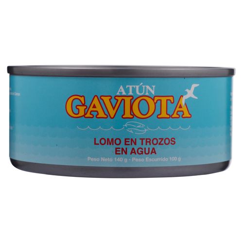 Atún Gaviota Lomo Trozos En Agua - 100Gr
