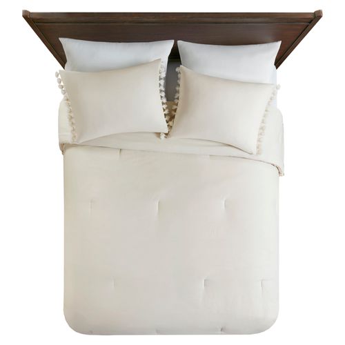 Edredon Better Home & Gardens 3 Piezas Queen Ivory