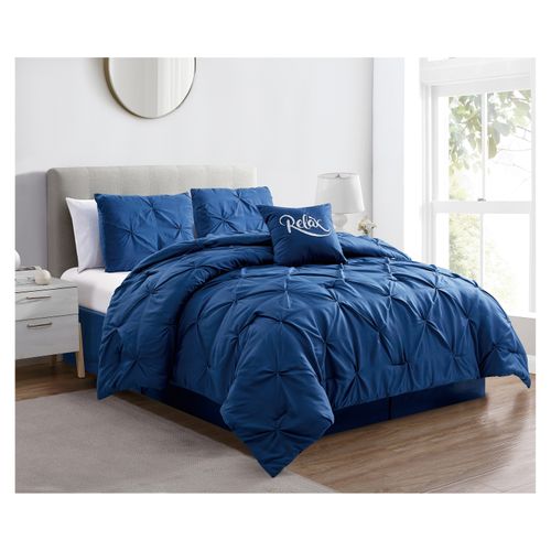 Set De Mainstays Edredon Punto Azul  King-5 Piezas