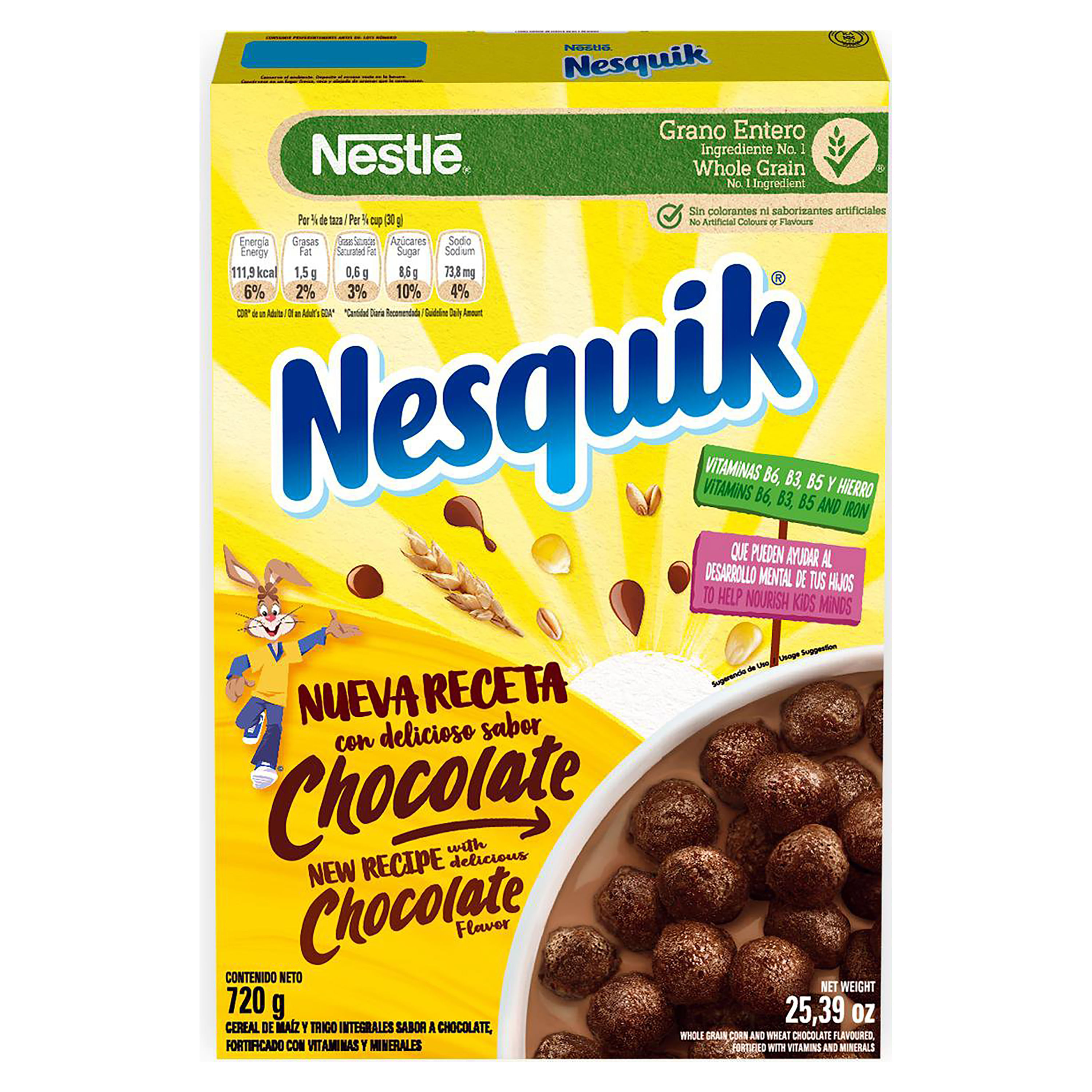 BARRITAS CEREALES INTEGRALES NESQUIK PACK 4X25 GR.