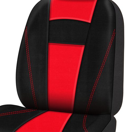 Set De  Fundas Para Asiento Auto Drive Colores  Negro Y Rojo