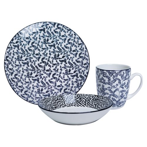Vajilla De Porcelana Mainstays-12 Piezas