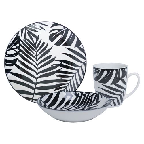 Vajilla De Porcelana Home Trends- 12 Piezas