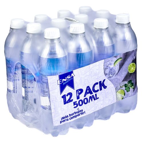 Bebida soda Ensa mineral, 12 pack - 6000 ml