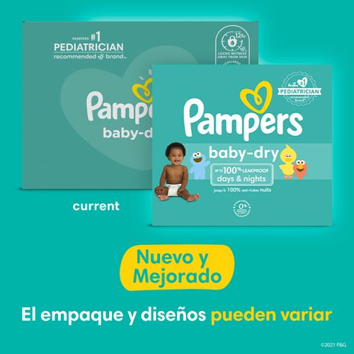 Pañales Pampers Baby-Dry, Talla 4 -92 Uds