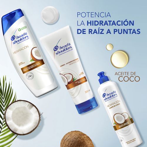 Crema para Peinar  Head & Shoulders Hidratación Aceite de Coco Control Caspa 300ml