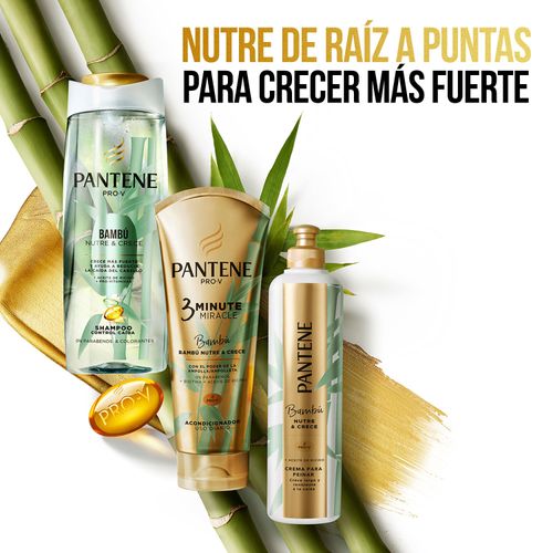Crema Para Peinar Pantene Pro-V Bambú Nutre Y Crece - 300ml