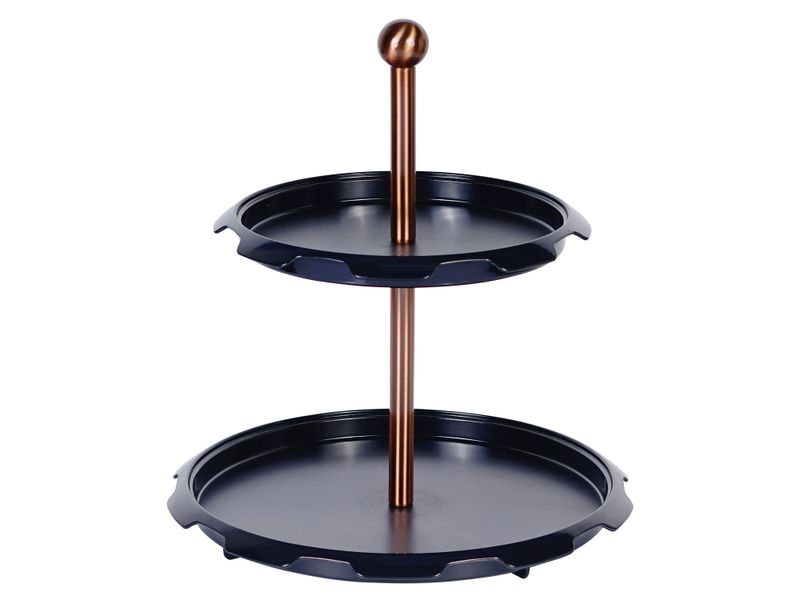 Soporte-Para-Postre-Home-Trends-De-Plastico-2-Niveles-Negro-Con-Oro-Rosa-6-17748