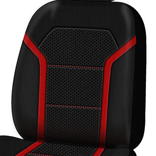 Funda Para Asiento Ad Negro Y Rojo