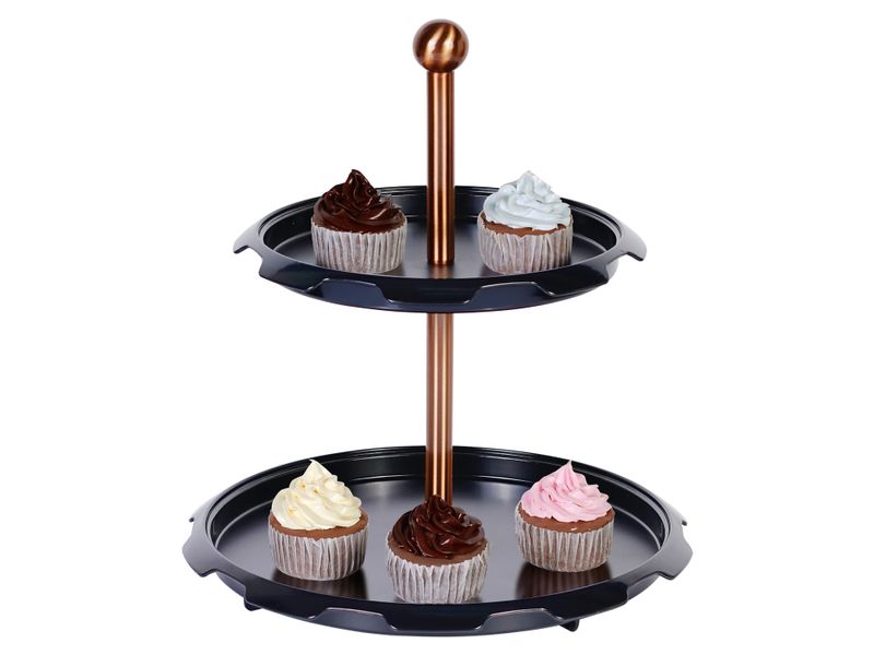 Soporte-Para-Postre-Home-Trends-De-Plastico-2-Niveles-Negro-Con-Oro-Rosa-1-17748