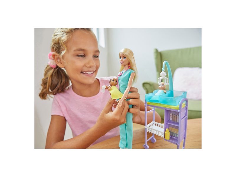 Set-Barbie-de-Pediatra-Rubia-Con-Gemelos-6-17713