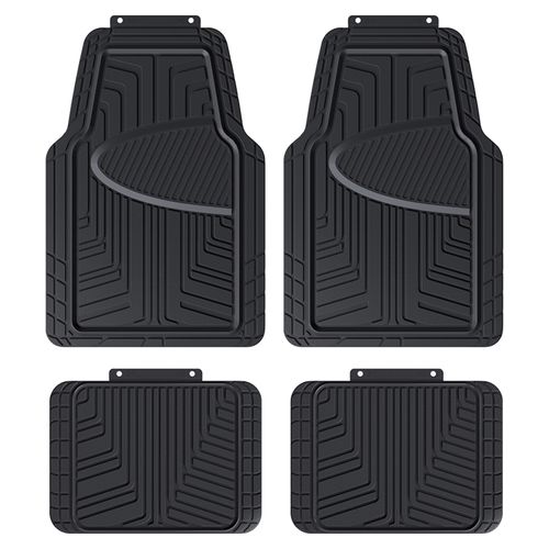 Set De Alfombras Auto Drive Color Negro - 4 Piezas