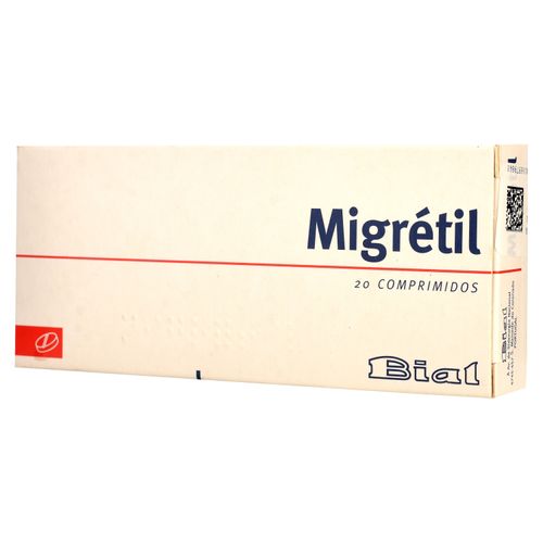 Migretil Bial 20 Tabletas  -Precio indicado por Unidad-