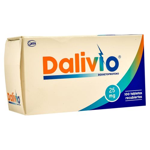 Dalivio 25 Mg Cja X 100 Tabletas Rec 80