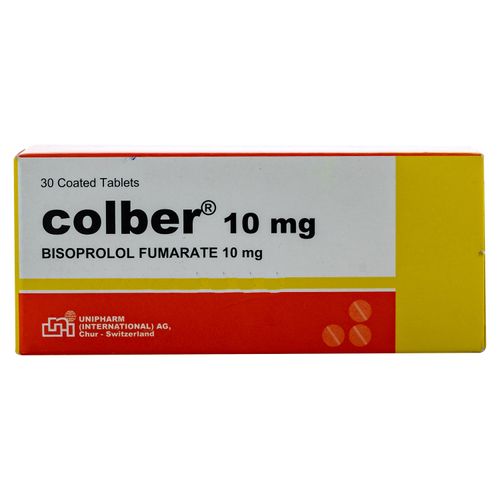 S Colber Bisoprolol 10mg 30 Tabletas  -Precio indicado por Unidad-