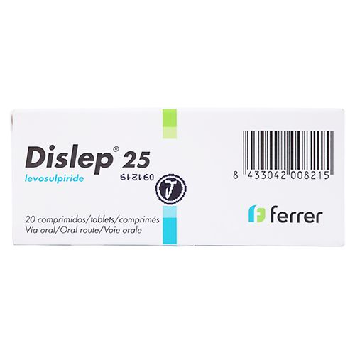 Dislep Ferrer 25mg 20 Comprimidos