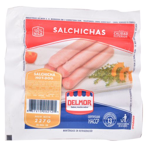Salchicha Delmor Hot Dog - 227Gr