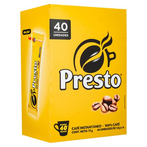 Cafe Presto Soluble Display 40 - 1.8gr