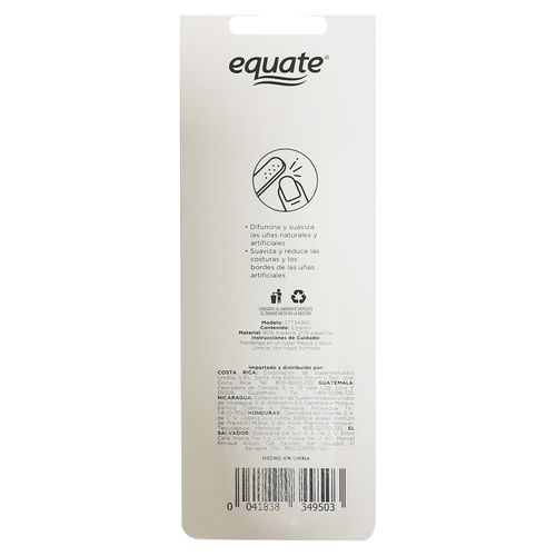 Limas Equate Para Uñas 2 Unidades