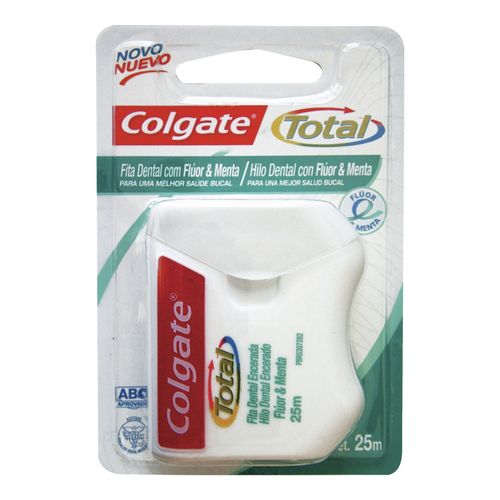 Hilo Dental Colgate Total 12 Menta y Flúor 25 mts