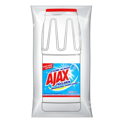 Limpiador Multiusos Ajax Triclorín Con Cloro En Polvo - 250g