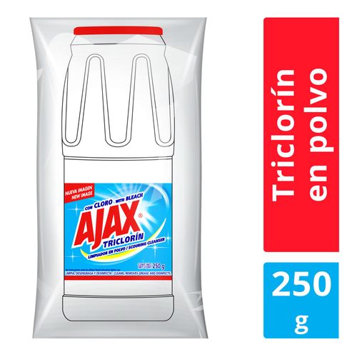 Limpiador Multiusos Marca Ajax Triclorín Con Cloro En Polvo - 250gr
