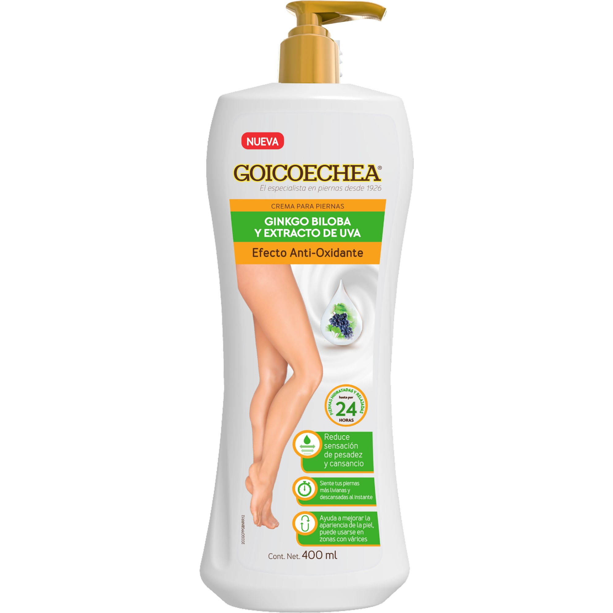 Crema Goicoechea Ginko Bil Ex Uva 400Ml