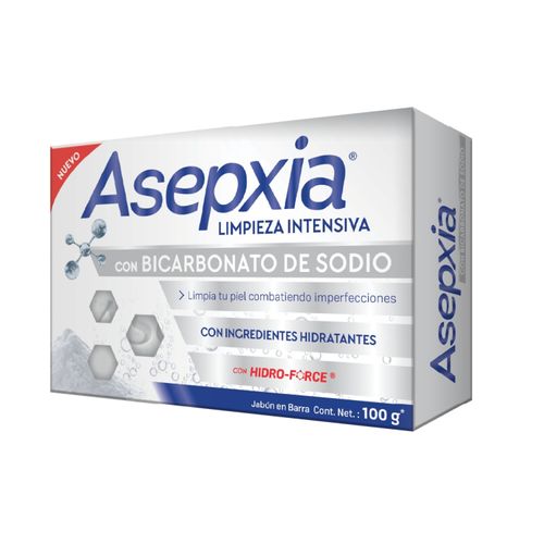 Jabón Asepxia Bicarbonato Sodio 100Gr